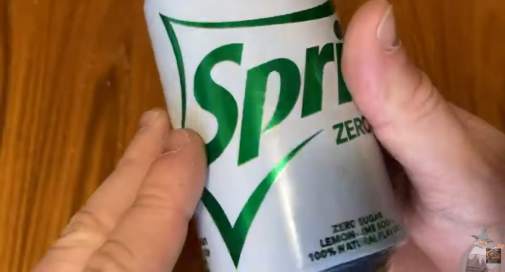 Drinking Sprite 